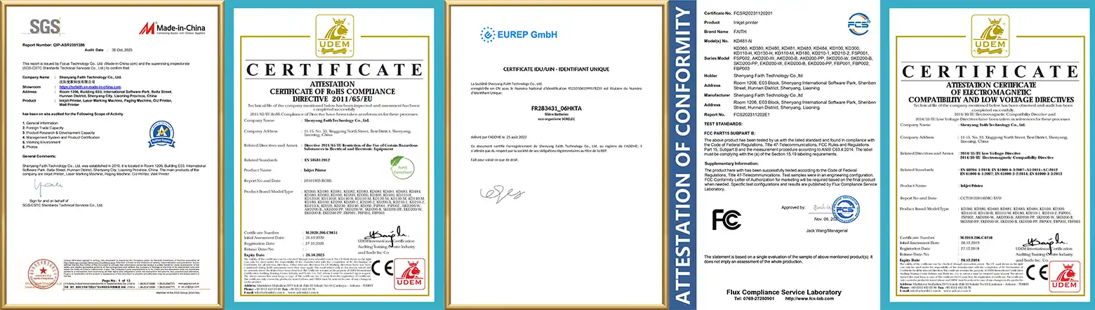 Our Certificate